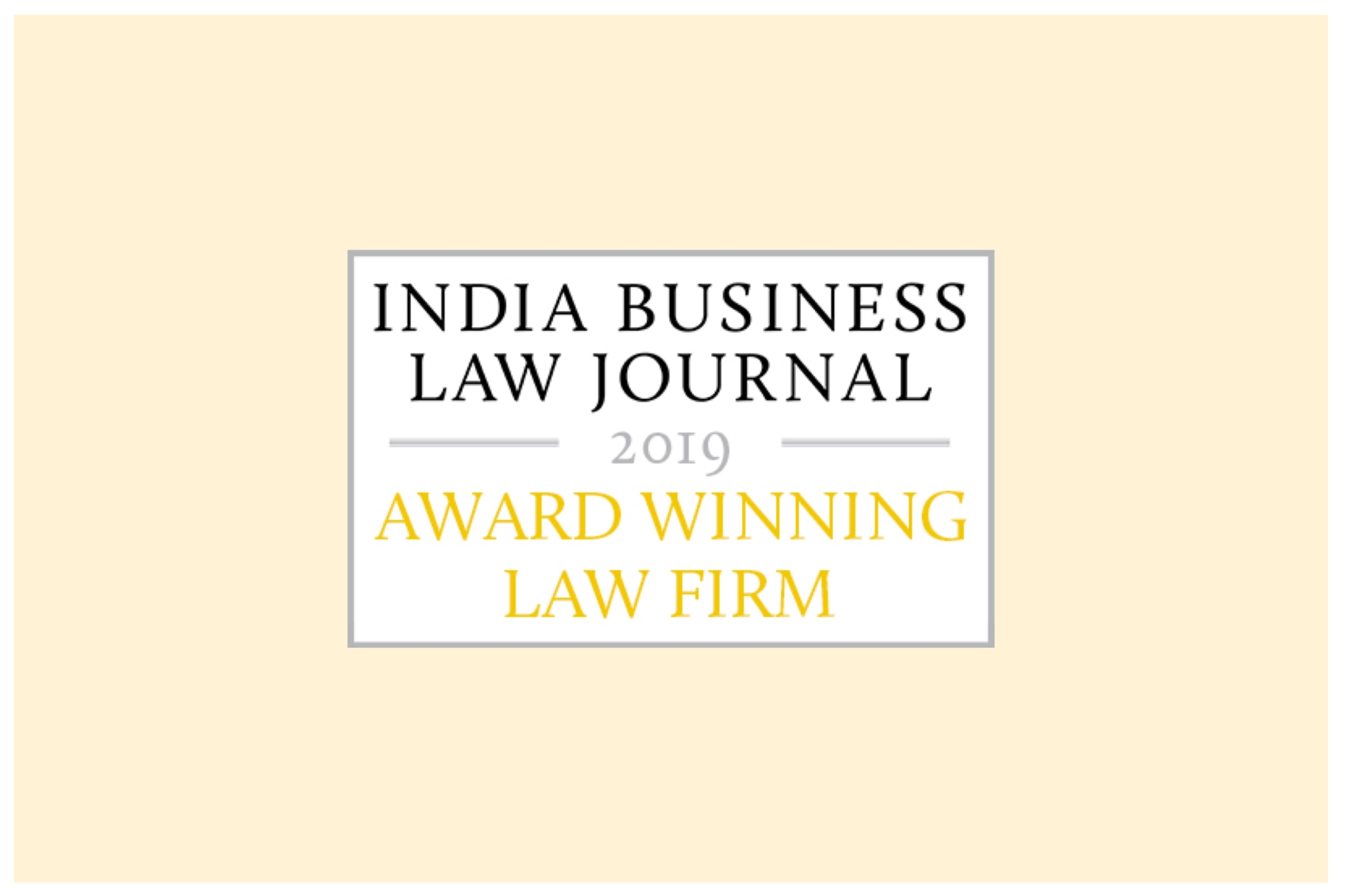 India Business Law Journal (IBLJ) Awards, 2019