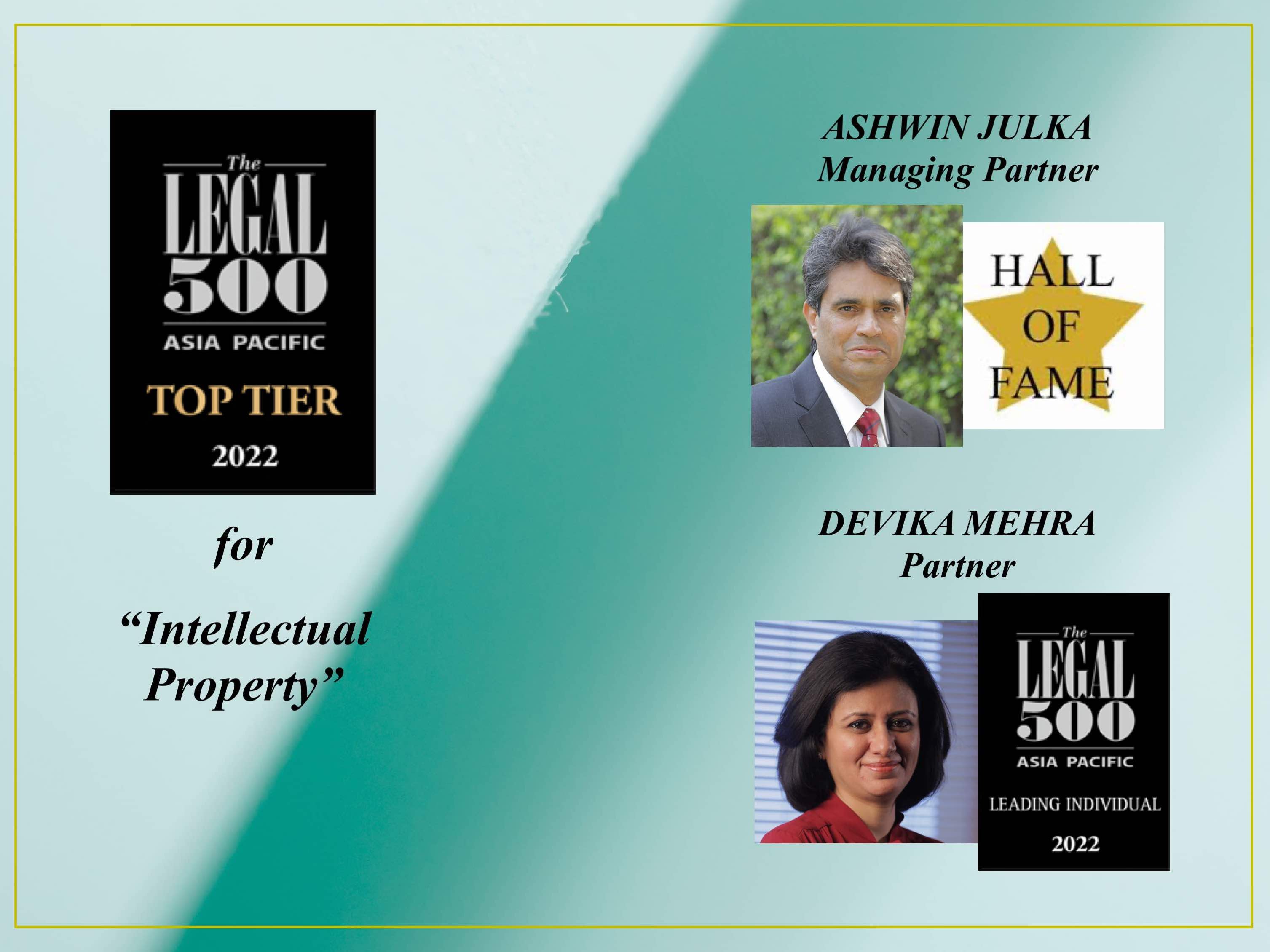 Legal 500 Asia Pacific Rankings 2022