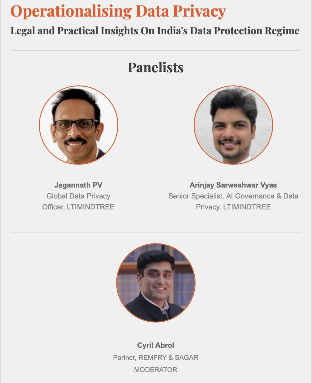 IP Hour: Operationalising Data Privacy